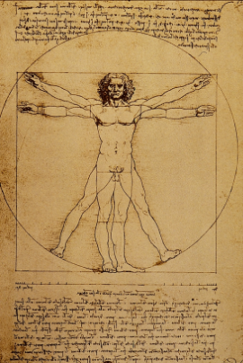 Leonardo da Vinci's Vitruvian Man (ca. 1487)