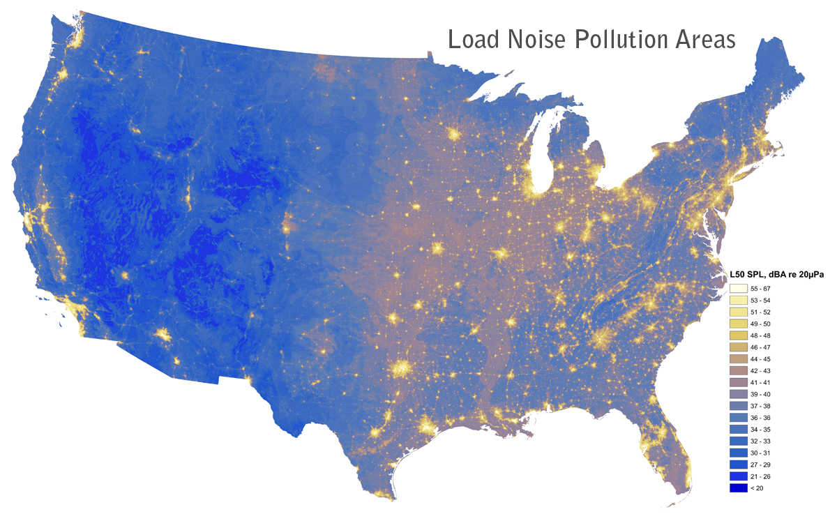 Noise Pollution Map of America