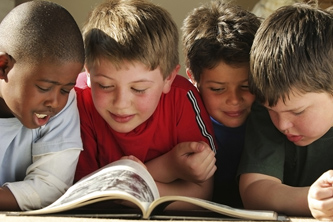 Children Reading Together