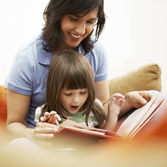 Mother Reading with Child